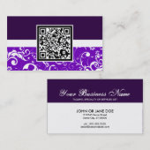 QR-code voor professionele klever Visitekaartje (Voorkant / Achterkant)