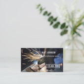 QR-code voor professionele lassers Visitekaartje (Staand voorkant)