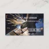 QR-code voor professionele lassers Visitekaartje (Voorkant)