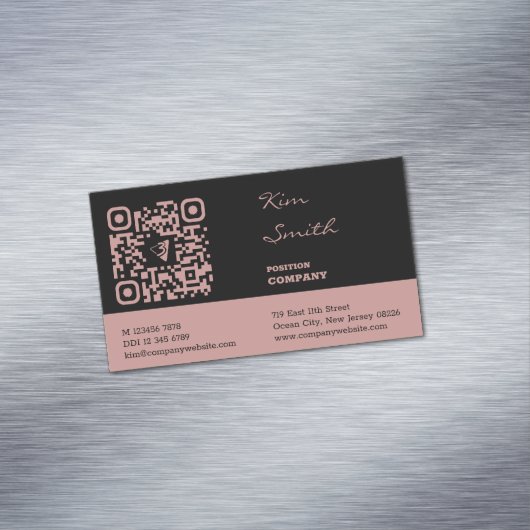 QR-code voor professionele pieklijst Magnetisch Visitekaartje (Voorbeeld)