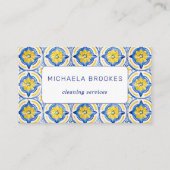 QR-code voor professionele schoonmaakdiensten Visitekaartje (Voorkant)