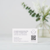 QR-code voor professionele thuiszorg voor ouderen Visitekaartje (Staand voorkant)