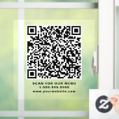 QR-code voor restaurant Raamsticker (Huis)