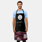 QR-code voor restaurantbakkerij-catering voor logo Schort (Gedragen)