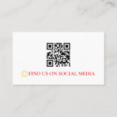 QR-code voor Retro Towing Services Visitekaartje (Achterkant)