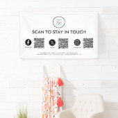 QR-code voor sociale media Spandoek (Insitu)