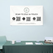 QR-code voor sociale media Spandoek (Beurs)
