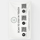 QR-code voor sociale media Spandoek (Verticaal)