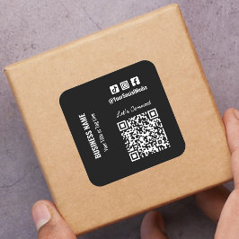 QR-code voor sociale media Vierkante Sticker