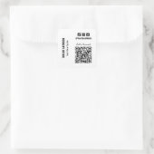 QR-code voor sociale media Vierkante Sticker (Tas)