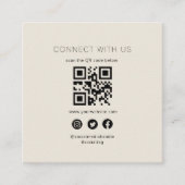 QR-code voor sociale media visitekaartje (Voorkant)
