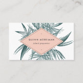 QR-code voor tropische palmschijfjes Visitekaartje (Voorkant)