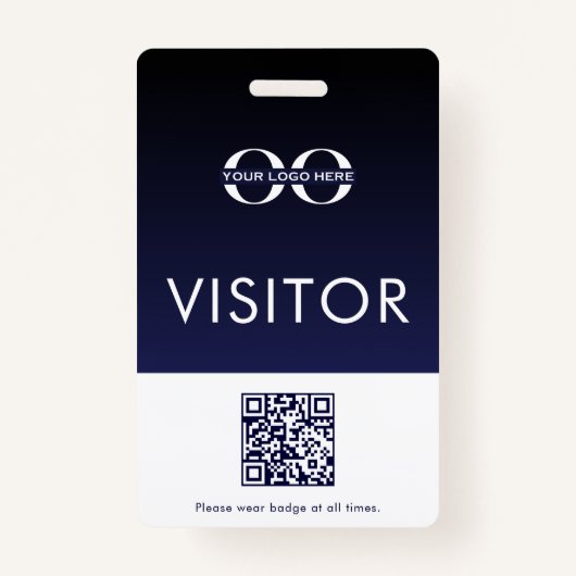QR-code voor visitekaartje van Logo Badge (Voorkant)