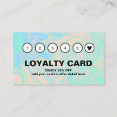 QR-code voor vloeibare holografische iriserende te Klantenkaartje (Voorkant)