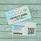 QR-code voor vloeibare holografische iriserende te Klantenkaartje