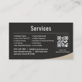 QR-code voor vloerinstallatie Visitekaartje (Achterkant)