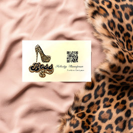 QR-code voor vrouwelijke baas Visitekaartje