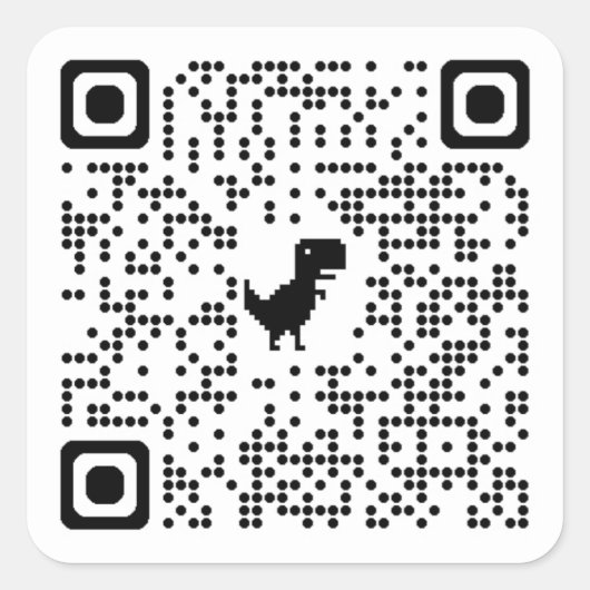 QR-code voorverkopen Vierkante Sticker (Voorkant)