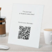 QR-code Vrij Staand voetstuk teken Reclamebord Met Voetstuk (Insitu)