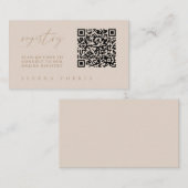 QR Code Vrijgezellenfeest Register Modern Informatiekaartje (Voorkant / Achterkant)