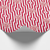 QR-code Vrolijk kerstfeest Funny Geek inpakpapier (Hoek)