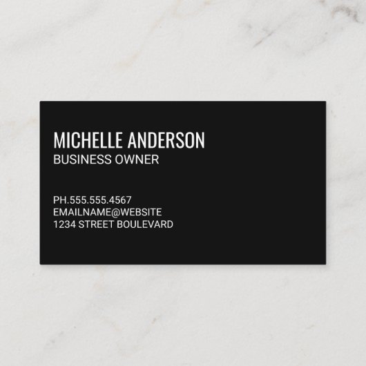 QR-code | Vrouw voor bedrijven Visitekaartje (Achterkant)