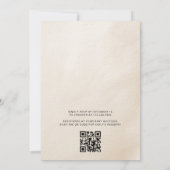 QR-code wacht nauwelijks op Blue Boy-Baby shower Kaart (Achterkant)