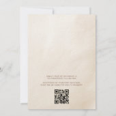 QR-code wacht nauwelijks op roze meisje Baby showe Kaart (Achterkant)