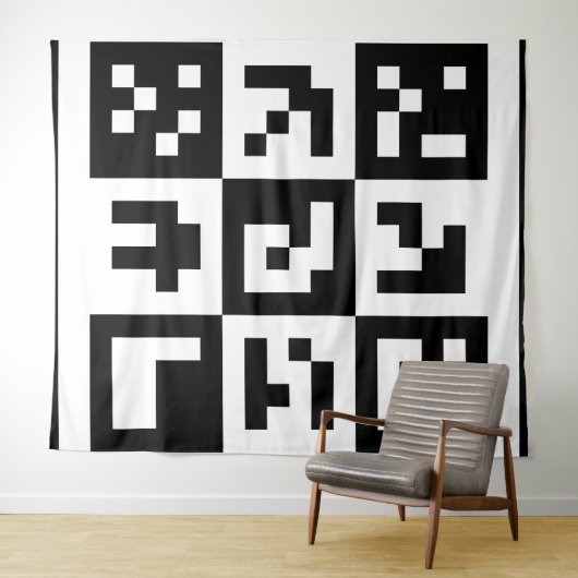 qr-code wandkleed (In Situ (horizontaal))