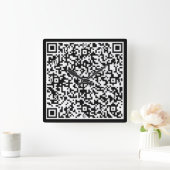 QR code wandklok gepersonaliseerd uw eigen ontwerp (Huis)