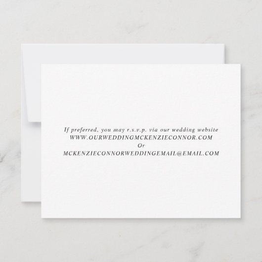 QR Code Waterverf Roze Anemone Weddenschap RSVP (Achterkant)