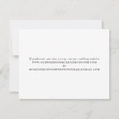 QR Code Waterverf Roze Anemone Weddenschap RSVP Kaartje (Achterkant)