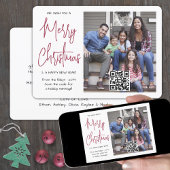 QR-code We wensen je een vrolijk kerstfeest 1 Foto Feestdagenkaart