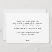 QR-code We wensen je een vrolijke kerst 5 foto Feestdagenkaart (Achterkant)