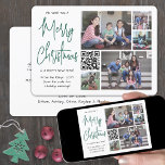 QR-code We wensen u prettige kerstdagen 5 Foto gro Feestdagenkaart<br><div class="desc">Dit jaar vieren we de vrolijke wonderen van de moderne technologie met een leuke interactieve QR code foto collage vakantiekaart. Deel vijf van uw favoriete afbeeldingen evenals een online videobericht, lied, fotoalbum, of andere website. Alle tekst op deze sjabloon is eenvoudig te personaliseren om alle formuleringen op te nemen, zoals...</div>
