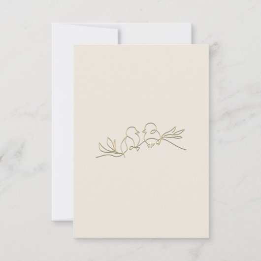 QR-code Website bruiloft RSVP Kaartje (Achterkant)