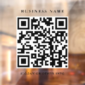 QR-code Website - Eenvoudige koppeling van bedrijf Raamsticker (Vel 2)
