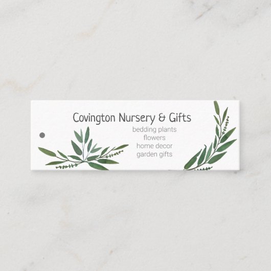 QR-code Website Garden Nursery Merchandise Labels (Voorkant)