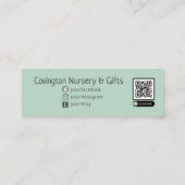 QR-code Website Garden Nursery Merchandise Labels (Achterkant)