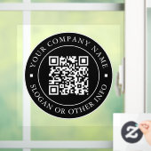 QR-code Website link Zwart bedrijf Raamsticker (Huis)
