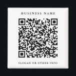 QR-code Website link zwart-wit bedrijf Magneet<br><div class="desc">Creëer uw eigen douane bedrijfsmagneet met een verbinding van de QR-codetoewebsite. Voor meer geavanceerde aanpassing van dit ontwerp,  te klikken gelieve de BUTTON van het TOOL VAN HET ONTWERP BLAUW.</div>