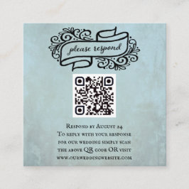 QR Code Weddenschap Gebeurtenis RSVP Enclosure Car Informatiekaartje