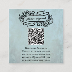 QR Code Weddenschap Gebeurtenis RSVP Enclosure Car Informatiekaartje