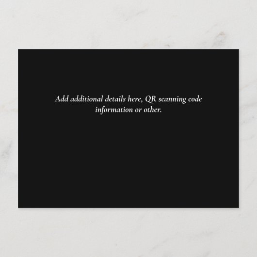 QR Code Weddenschap RSVP - Gegevens voor hotel Web Informatiekaartje (Achterkant)