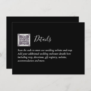 QR Code Weddenschap RSVP - Gegevens voor hotel Web Informatiekaartje
