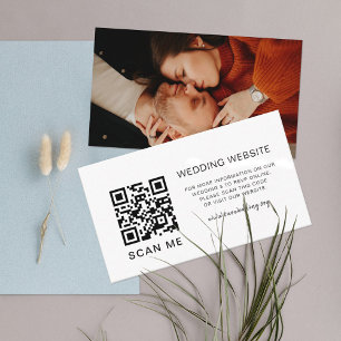 QR code Weddenschap Website Foto Enclosure Notitiekaartje