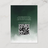 QR Code Weddenschap Website White Floral Gold Encl Informatiekaartje (Achterkant)