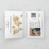 QR Code Wedding Destination Passport Map Mexico (Binnen)