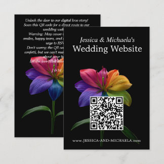 🌈QR code wedding DETAILS Informatiekaartje