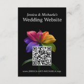 🌈QR code wedding DETAILS Informatiekaartje (Voorkant)